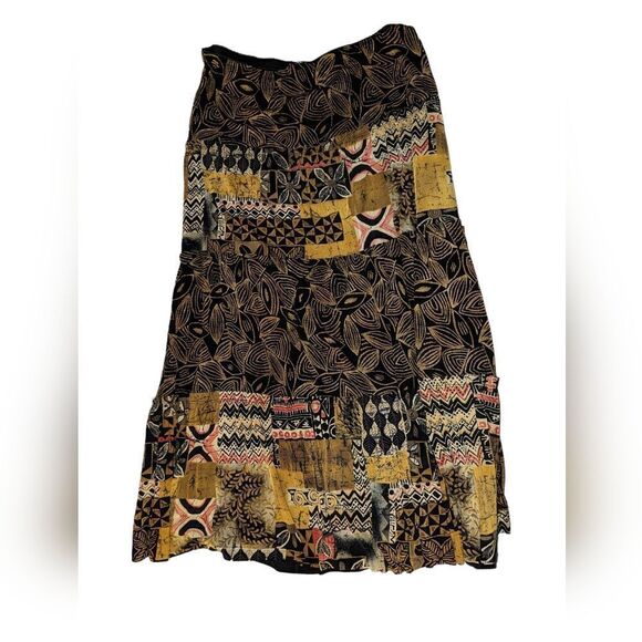 Vintage Softwear by Mark Singer abstract boho print skirt - Picture 1 of 9
